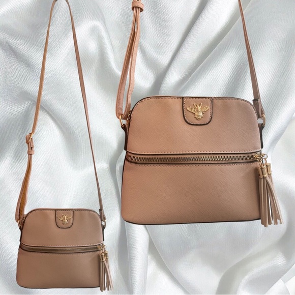 Handbags - NWT Beige Crossbody Bag for Women